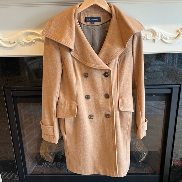 Anne Klein Jackets & Blazers - AK Anne Klein Wool Pea Coat Camel Winter Long